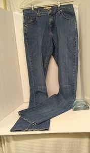 TWENTY-X Pants TULSA Womens Blue Jeans Denim Flag Logo Patriot Sz. 7-8/30,35"